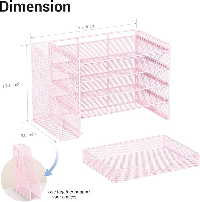 OPNICE Desk Organizer, 5-Tier Paper File Organizer - Image 6