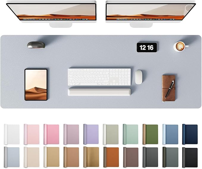 YSAGi Leather Desk Protector, Office Mat, Large Mouse Mat, Non-Slip PU Leather by YSAGi