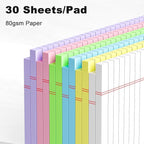 AILZFEI 12pcs Small Legal Pads 5x8 Colored Note Pads Paper College Ruled - Image 3