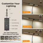 led desk lamps for home office, adjustable swing, package contents