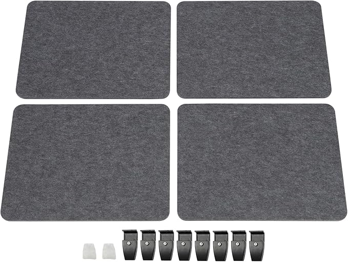 ReFocus Raw Clamp-On Acoustic Desk Divider Mounted Privacy Panel Set – Reduce - Image 9
