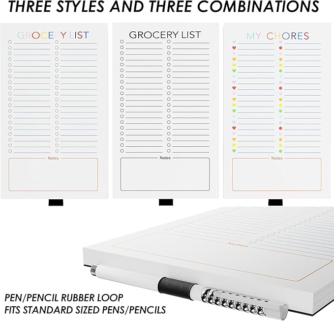 SooHeeRange 3 Pack Magnetic Grocery List Pad - Image 5