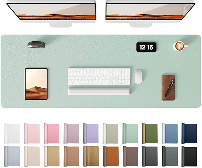 YSAGi Leather Desk Protector, Office Mat, Large Mouse Mat, Non-Slip PU Leather by YSAGi