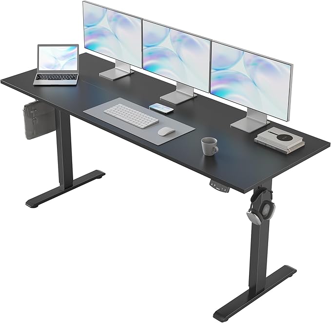 Agilestic Electric Standing Desk, Large 63 x 24 Inches Height Adjustable Desk by Agilestic