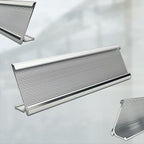 10 Pack 2" x 8" Aluminum Desk Name Plate Holder, Office Name Plate Holder - Image 3