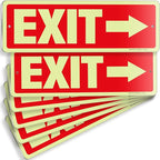 iSYFIX Exit Signs with Directional Right Arrow, Glow in the Dark, by iSYFIXPREMIUMSIGNS