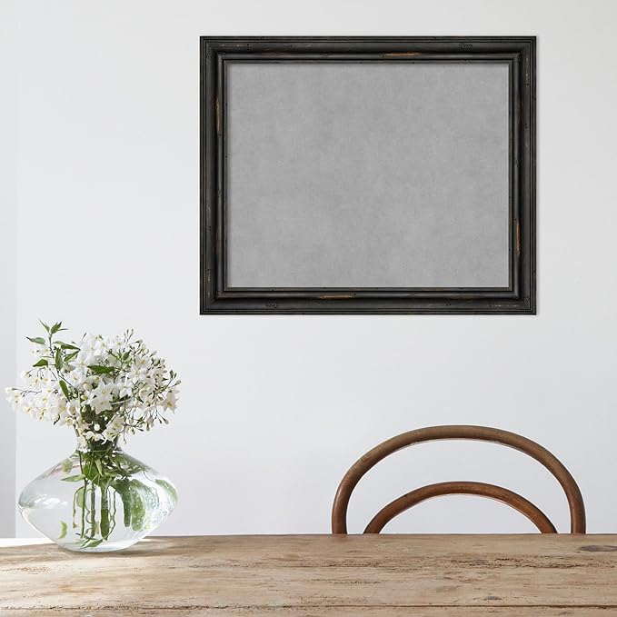 Amanti Art Black Framed Magnetic Board 19x23 Small Vision Board - Image 5
