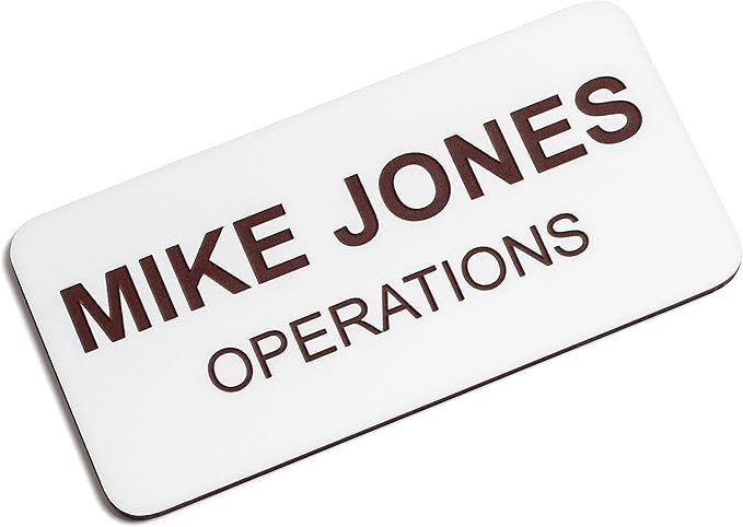 Custom Engraved Name Tag Badges – Personalized Identification by ProvidenceEngraving