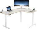 VIVO Electric Corner 63 x 47 inch L-Shaped Standing Desk, Memory Height by VIVO