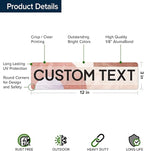 Custom Sign, Custom Street Sign, 11 Font Colors, 13 Font Styles, 4 Hole Options - Image 6