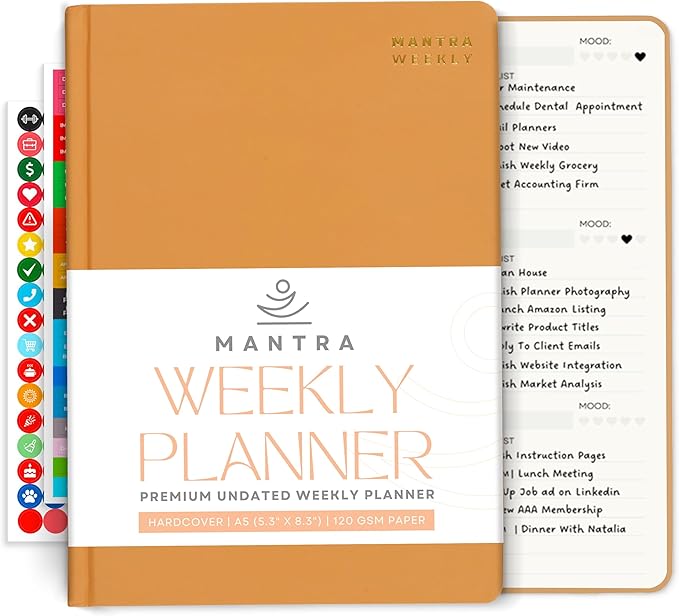 Mantra Planner 2026 Planner, Daily Journal & Gratitude Journal All-In-One by MantraPlanner