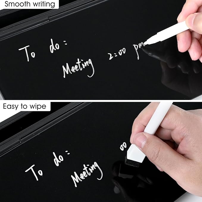 Varhomax Glass Desk Whiteboard Gray - Image 5