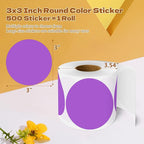 3 Inch Round Color Coding Labels - Image 2