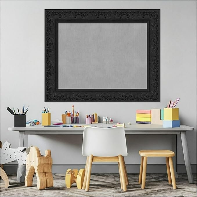 Amanti Art Black Framed Magnetic Board 25x31 Medium Vision Board - Image 5