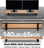 ULTRARM Moodular Wooden Monitor Stand 45.6” Large Desk Organizer - Image 4