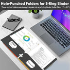 Two Pocket Portfolio Folders, PANDRI 60 Pack 3 Hole Punched 2 Pocket Folders - Image 5