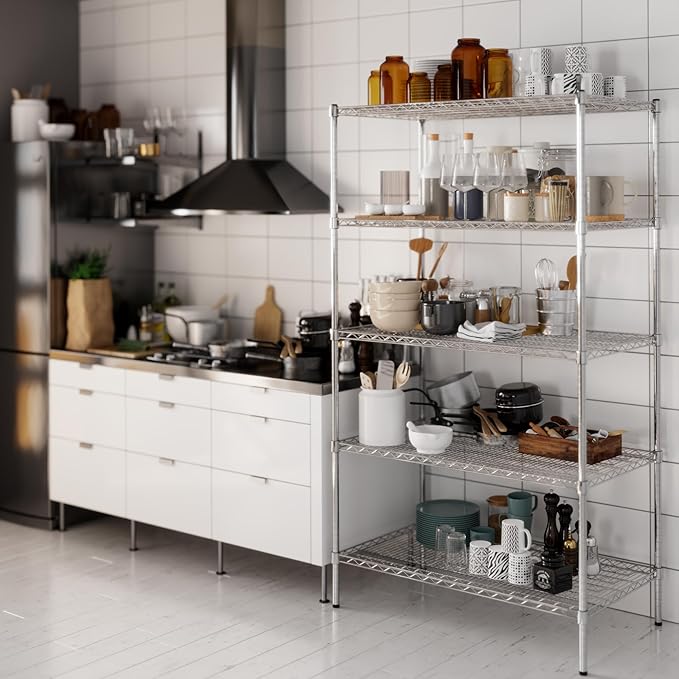 Regal Altair 24" Deep x 42" Wide x 74" Height Wire Shelving Kit | 5-Tier | NSF - Image 8