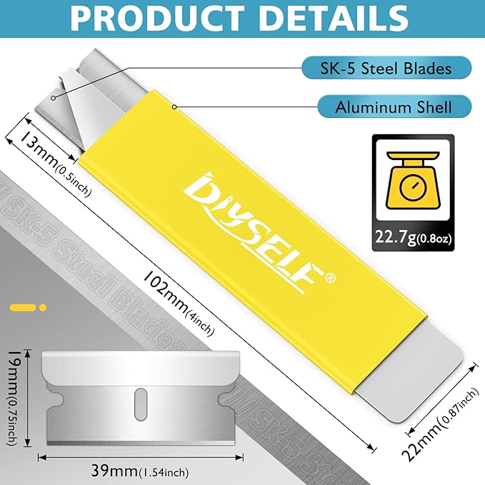 DIYSELF Box Cutter, All Metal Tough Sheath, Basic Cutter, Small Utility Knife - Image 5