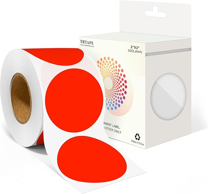 2 Inch Round Color Coding Labels by Unknown