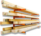 yyr wood organizer and lumber storage rack wall, main product view