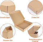 PHAREGE 12x9x2 inch Shipping Boxes Bulk 25 Pack Brown, Tab Lock Tuck Top Mailer - Image 4