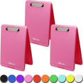 Think2Master Pink Plastic Storage Clipboard. | 25% Heavier & Sturdier| Heavy by Think2Master
