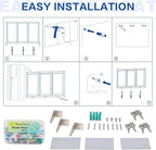 SWANCROWN Outdoor Bulletin Board 70x36in, Enclosed Bulletin Board - Image 4