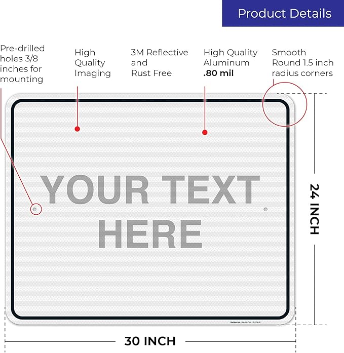 Custom Sign, Personalized Metal Signs, Customize - Image 3