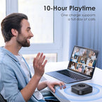EMEET Conference Speakerphone M0 Plus, 4 AI Mics 360° Voice Pickup, Noise - Image 6