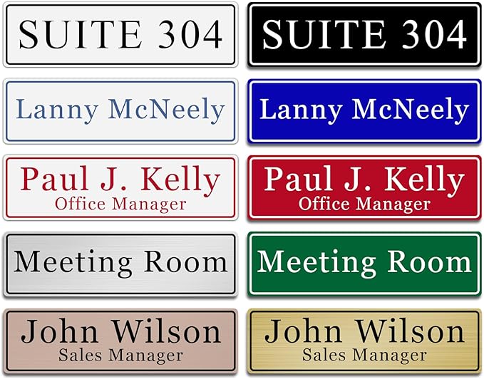 Custom Office Engraved Name Plate, Personalized Elegant Name Plates - Image 2