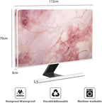 Baocicco Fashion Pink Marble Waterproof Television Cover 45, 48 Inch Full Body - Image 2