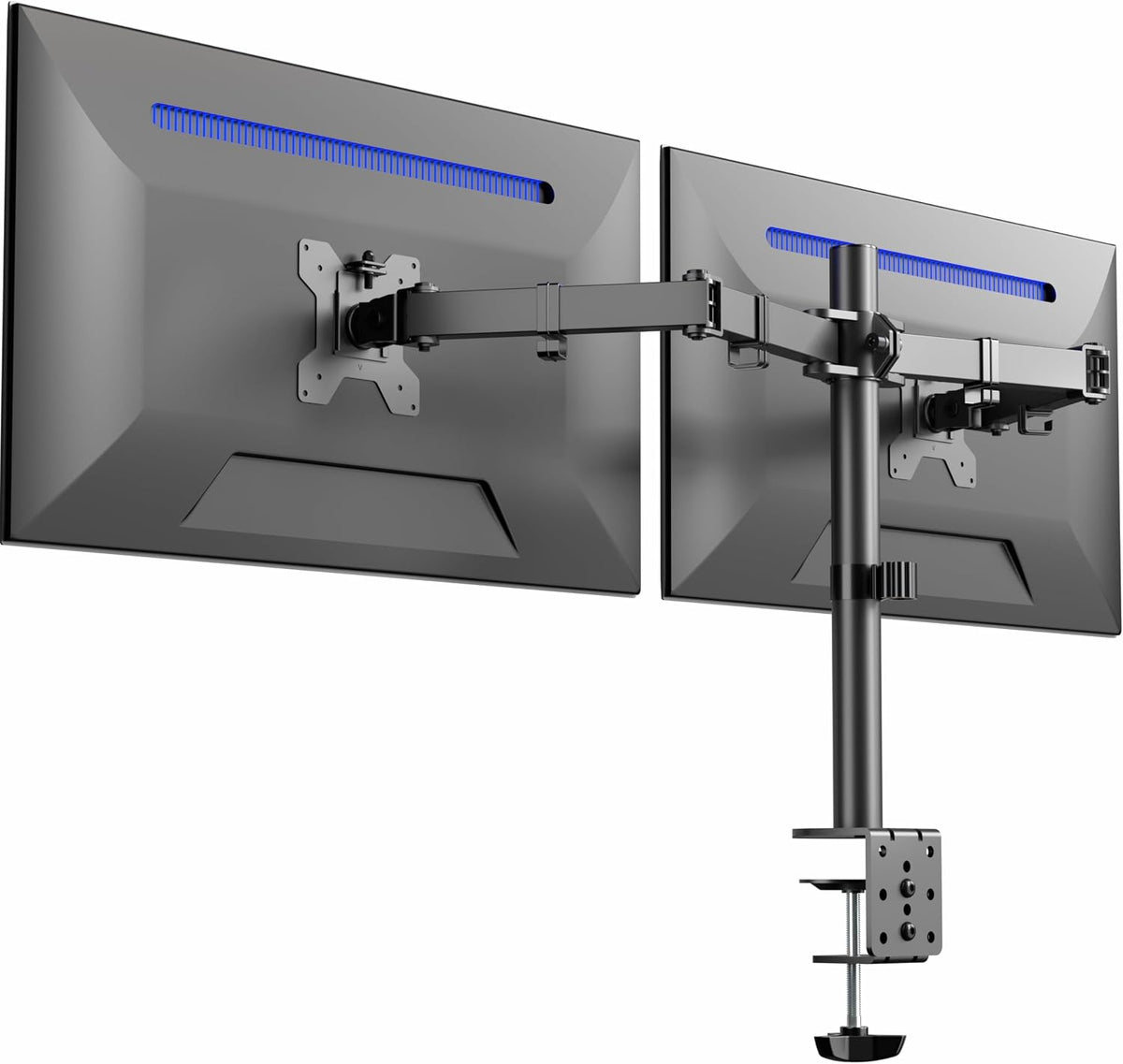 VIVO Dual Monitor Desk Mount, Heavy Duty Fully Adjustable Stand, Fits 2 LCD LED