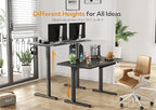 Claiks Standing Desk with Drawers, 48x24 Inch Electric Stand Up Desk, - Image 4