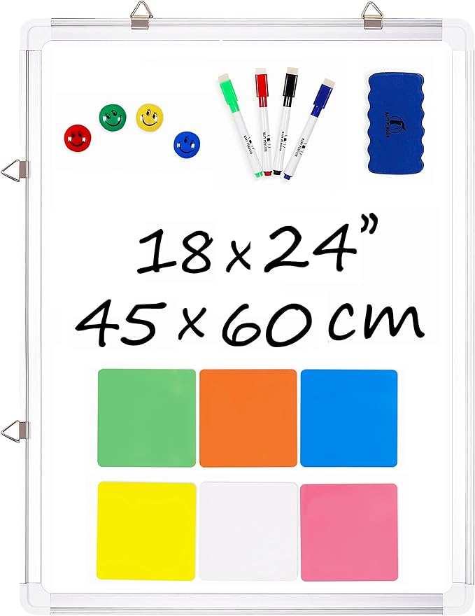Whiteboard Set - 24 x 18 in Dry Erase Board by Navy+Penguin