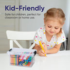 Superio Mini Storage Container Plastic Crayon Box Art Supplies and Sewing Case - Image 7