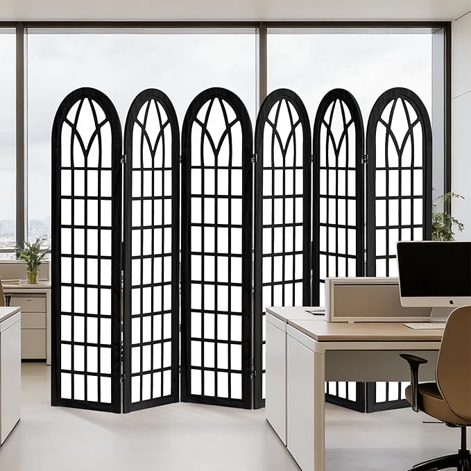 Aletheiawu Room Divider and Folding Privacy Screen, 6 Panel Japanese Shoji - Image 7