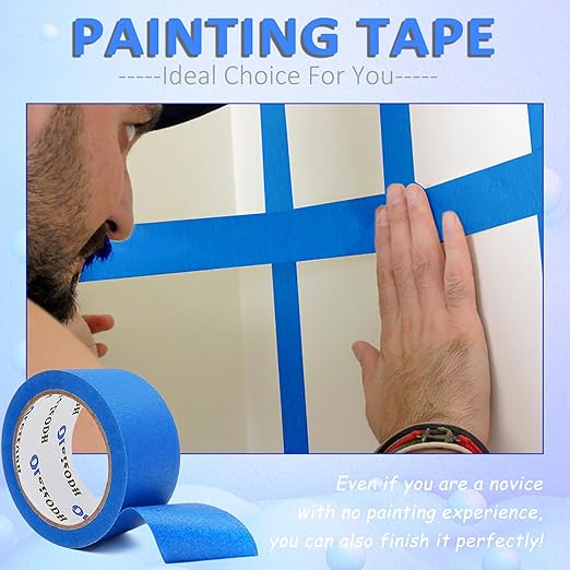 Oleitodh 12 Rolls Blue Painters Tape Bulk 2 inch x 660 Yards, Painters Masking - Image 5