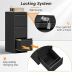 Bestoo 3-Drawer File Cabinet - Image 6