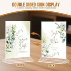 NICELINK 9 Pack Acrylic Sign Holder 8.5x11 Inch, Double Sided Clear Flyer - Image 6