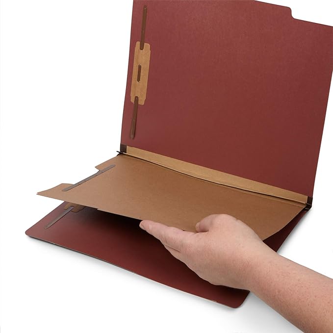 Blue Summit Supplies 30 Letter Size Classification Folders, 1 Divider, 2 Inch - Image 4