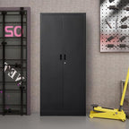 TaskStorz Metal Garage Storage Cabinets, 71” Tall Metal File Cabinet - Image 9