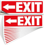 iSYFIX Exit Signs Stickers 12 Pack 12x4 Inch by iSYFIXPREMIUMSIGNS