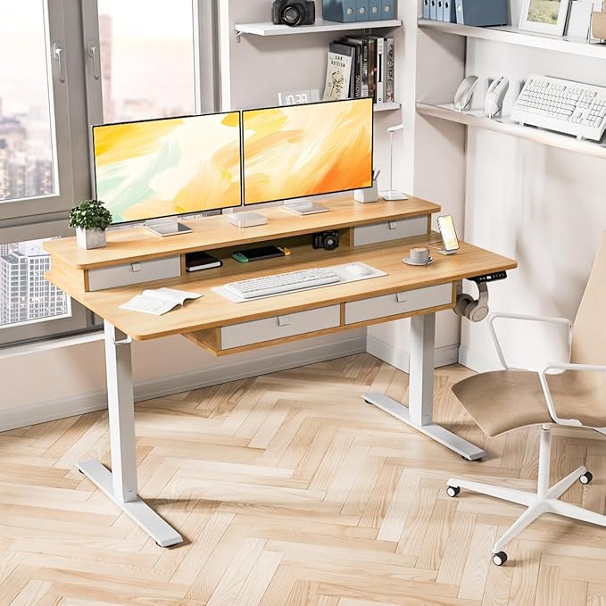 Kingant 55 x 30 Inch Electric Standing Desk - Image 2