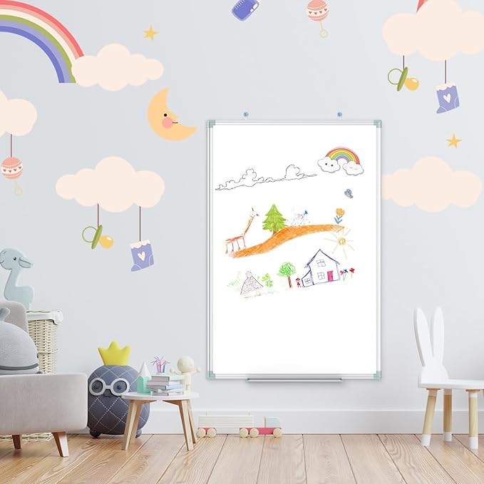 Lockways Magnetic Dry Erase Board, 36 x 24 Inch Magnetic Whiteboard White Board - Image 5