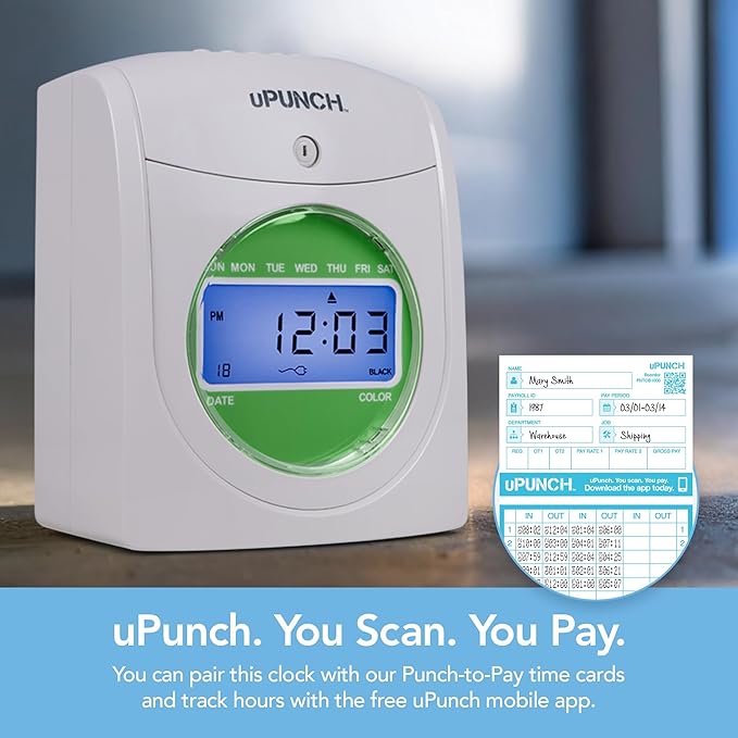 uPunch HN1500 Starter Time Clock Bundle - Image 3