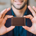 Outus 2 Pieces Business Card Holder, PU Leather Business Card Case Pocket Wallet - Image 7