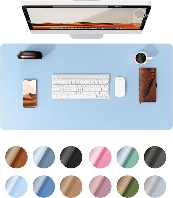 YSAGi Leather Desk Protector, Office Mat, Large Mouse Mat, Non-Slip PU Leather by YSAGi