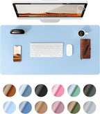 YSAGi Leather Desk Protector, Office Mat, Large Mouse Mat, Non-Slip PU Leather by YSAGi