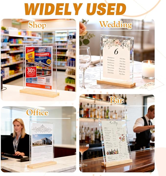 Acrylic Sign Holder 8.5" x 11" - Image 9
