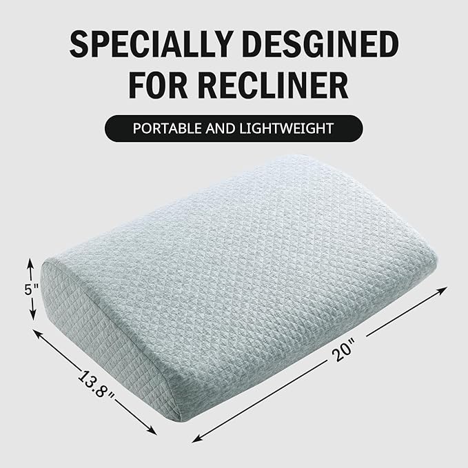 HOMBYS Lumbar Support Pillow for Recliner Chair, Memory Foam Back Support - Image 6
